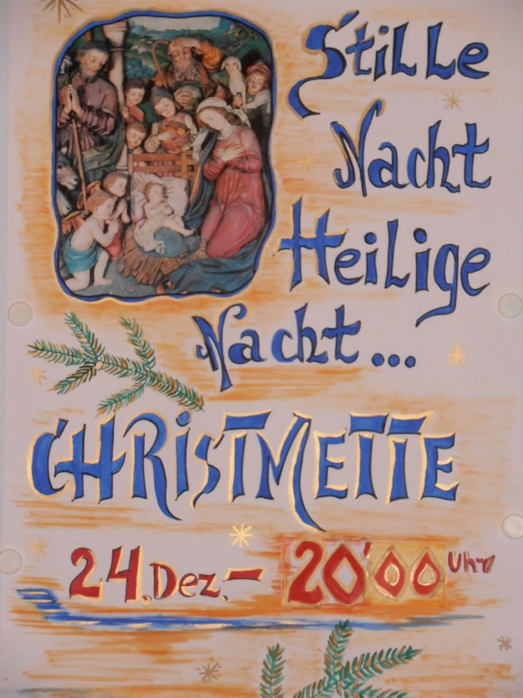 Plakat.Weihnachtsmette